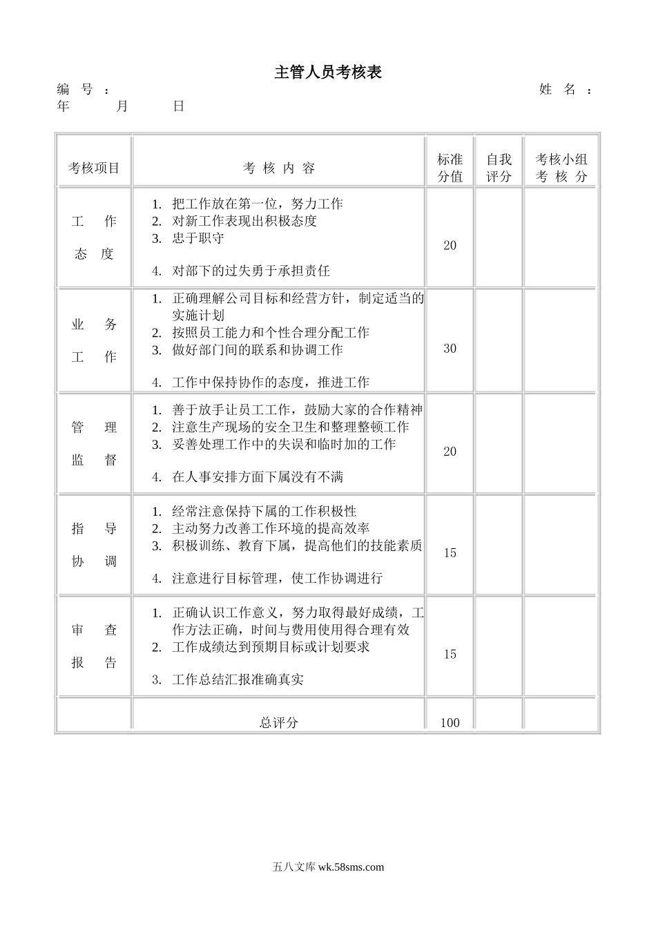 主管人员考核表2.doc_第1页