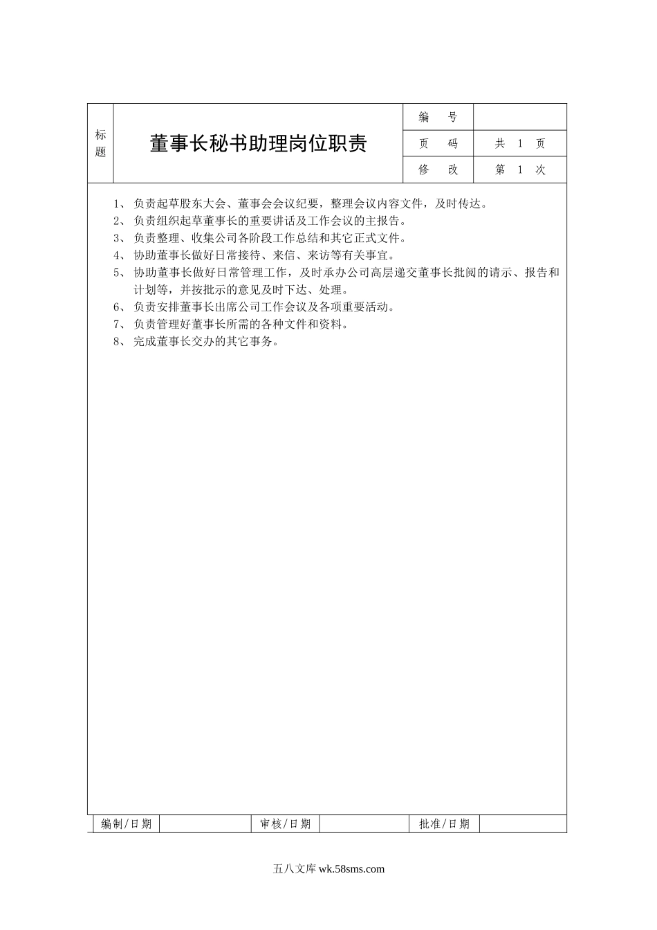 公司岗位职责说明书.doc_第2页