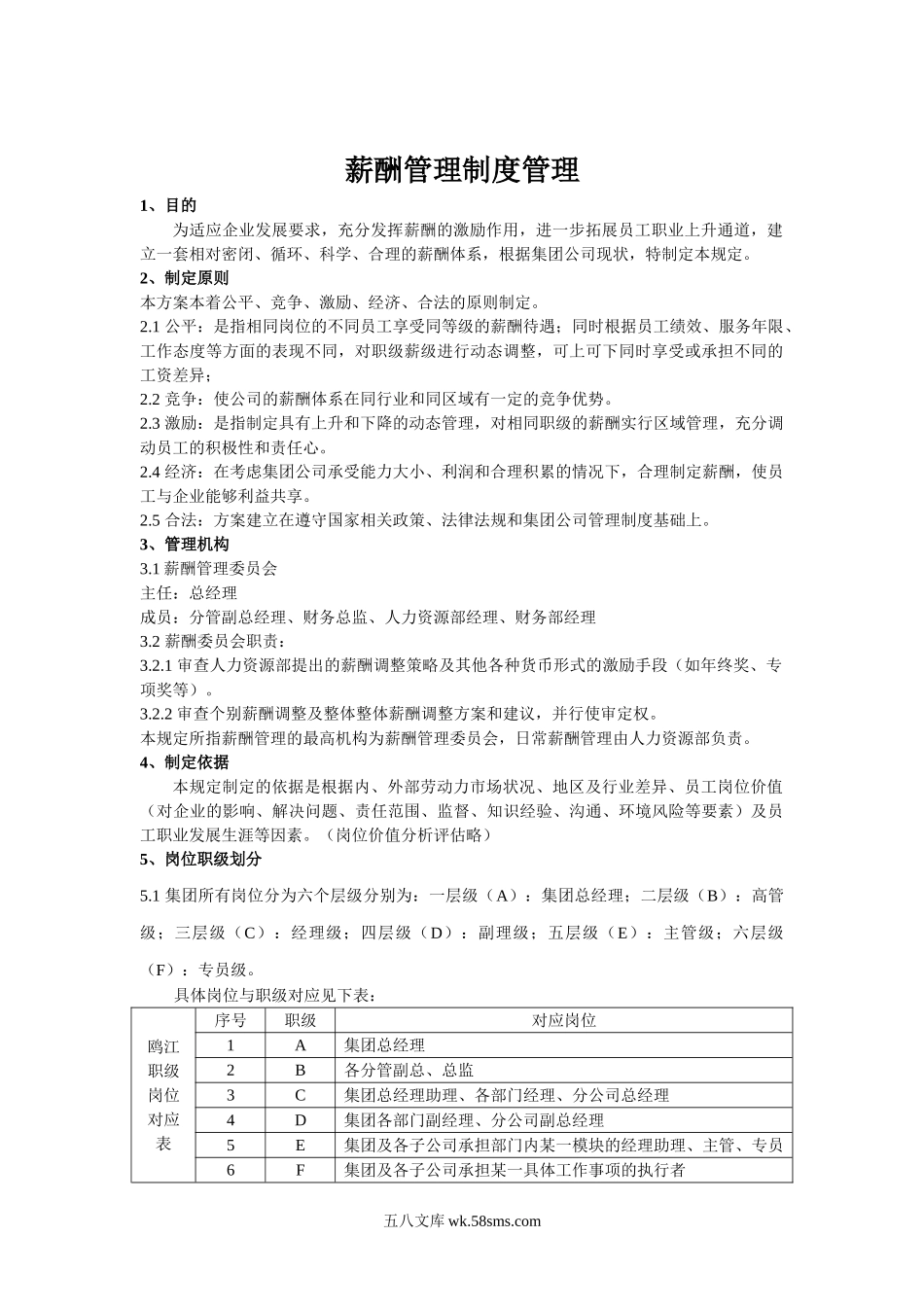 【薪酬】某集团公司薪酬管理制度（拿来即用）.doc_第2页