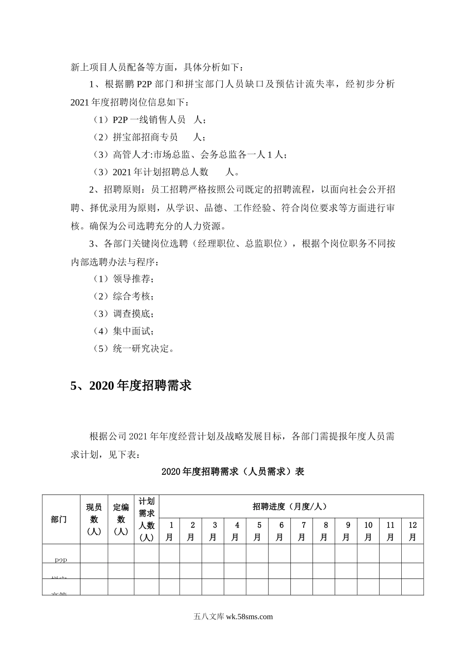 推荐集团公司年度招聘计划书.doc_第3页