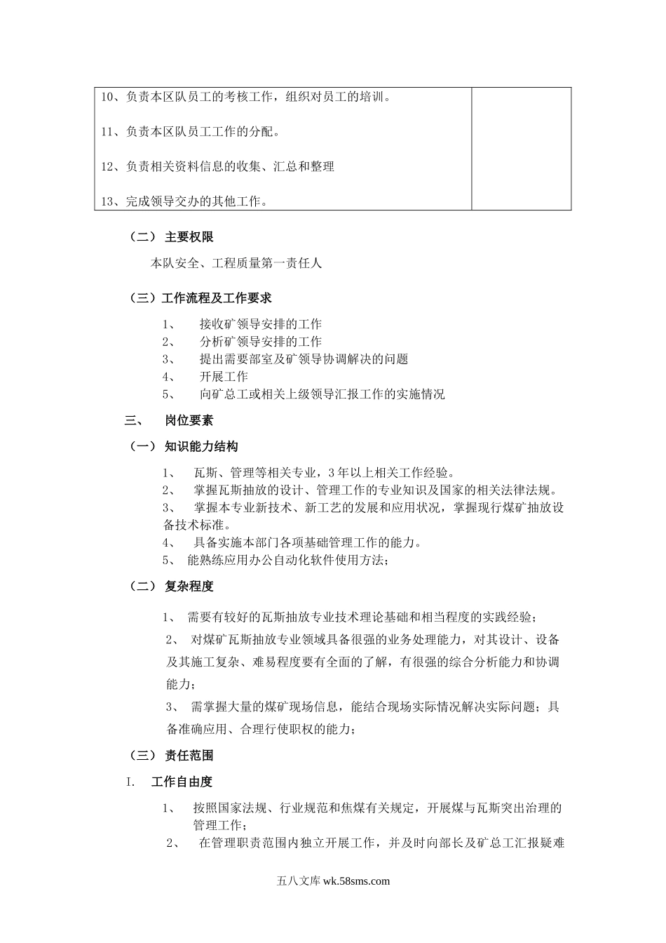 瓦抽队长岗位说明书.doc_第2页