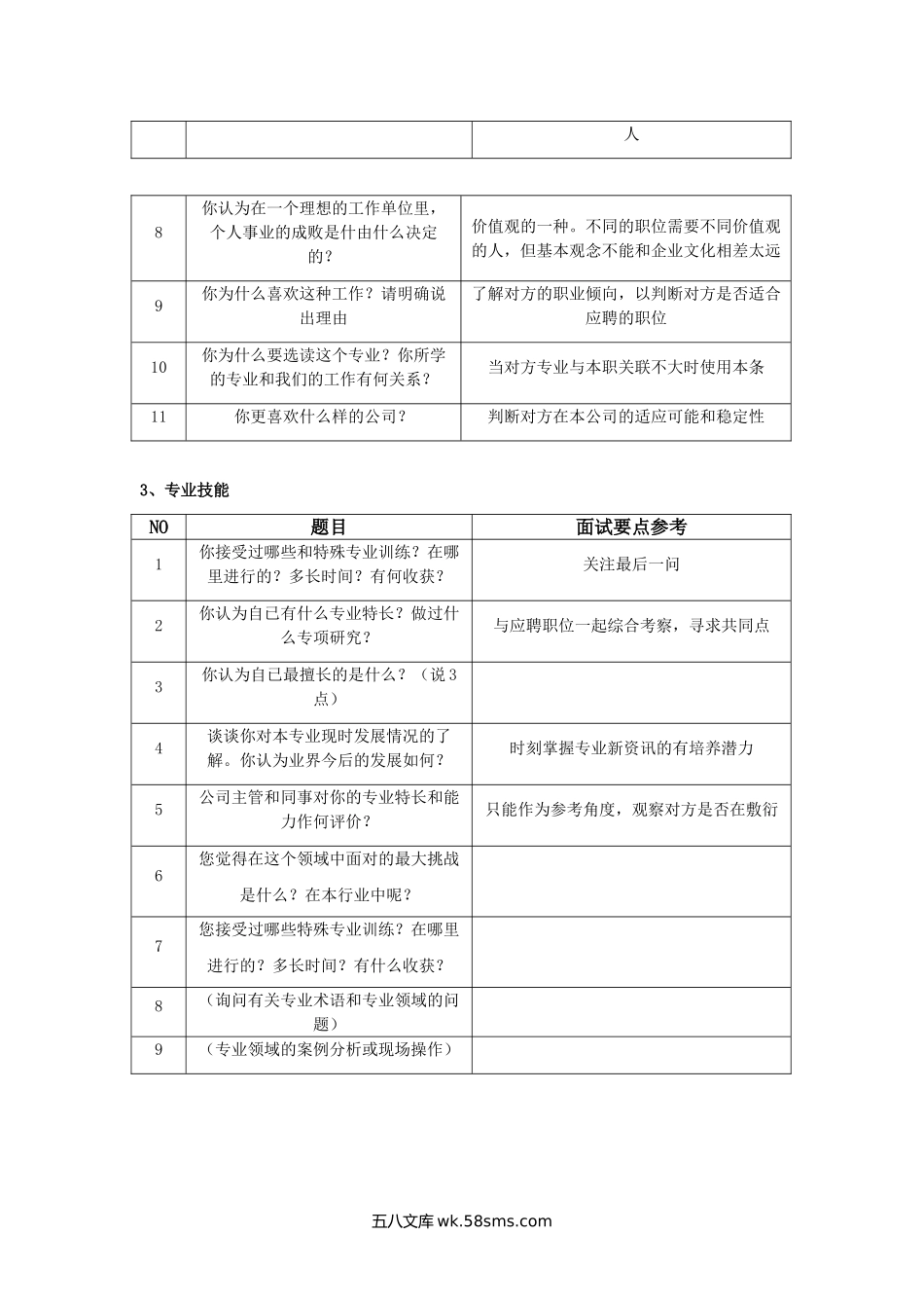 结构化面试纬度及面试题库.doc_第3页