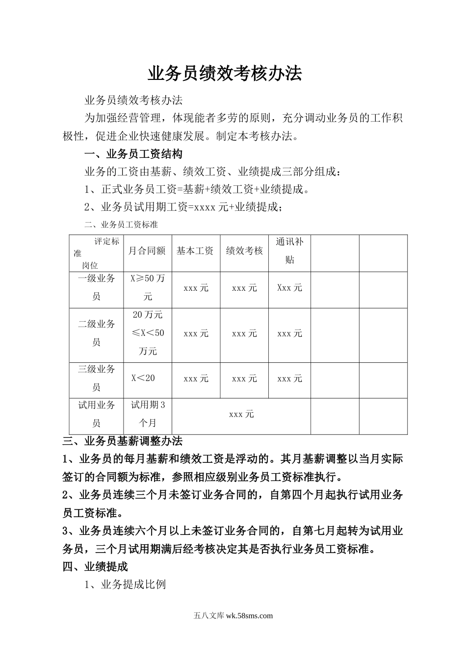 业务员绩效考核办法.doc_第1页