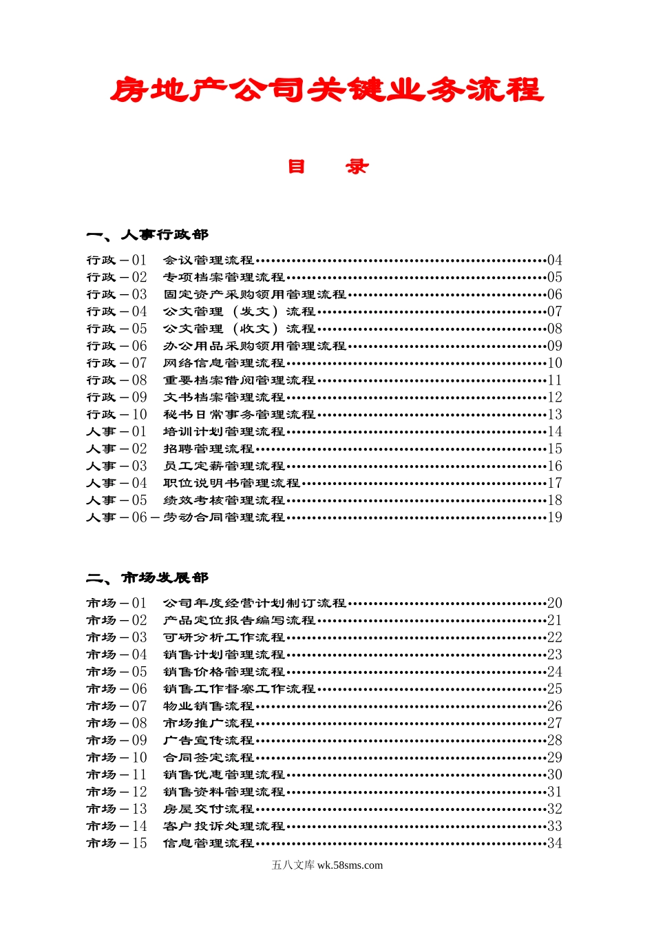 房地产公司全套业务流程图（72页）.doc_第1页