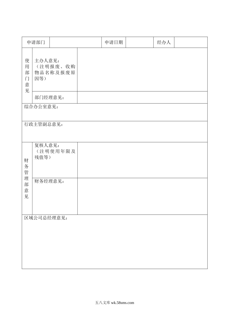 固定资产报废、报损申请表.doc_第1页