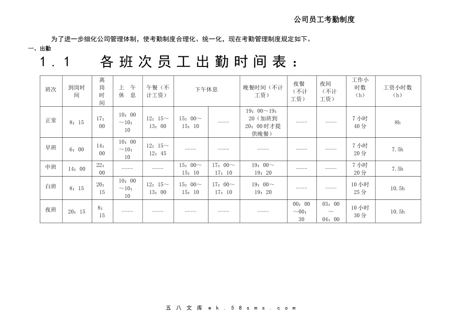 公司员工考勤制度.doc_第1页