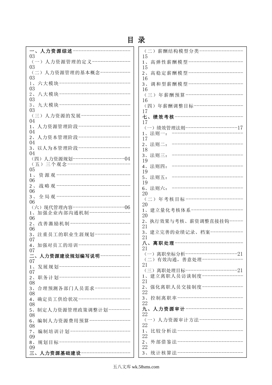 人力资源体系建设方案(经典).doc_第2页