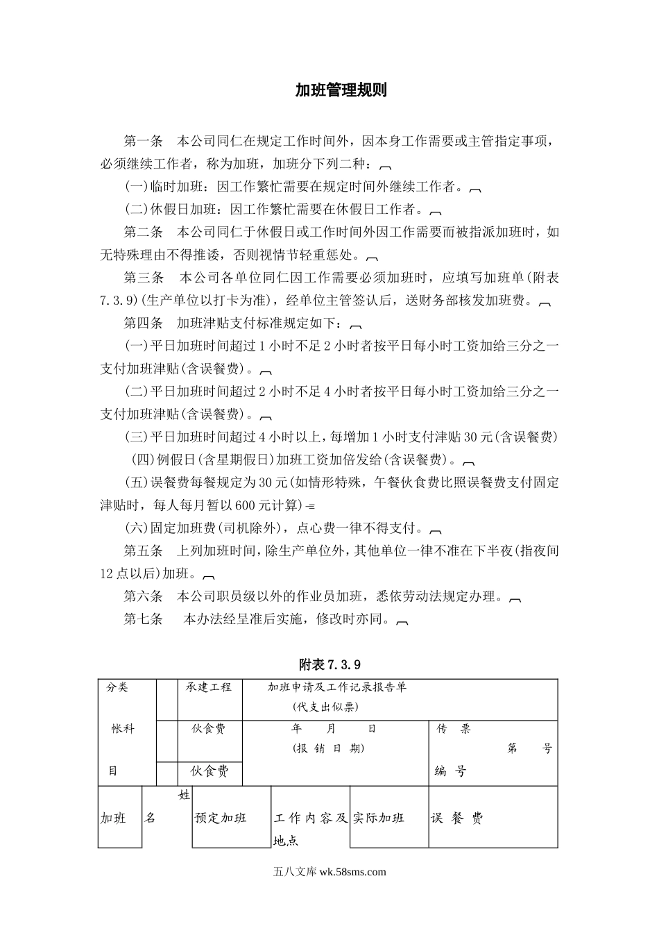 加班管理规则.DOC_第1页