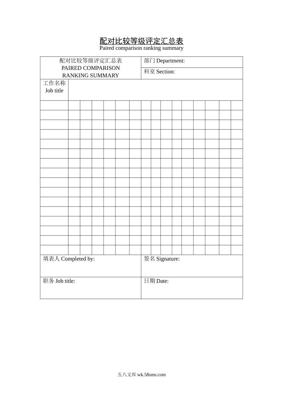 配对比较等级评定汇总表.doc_第1页