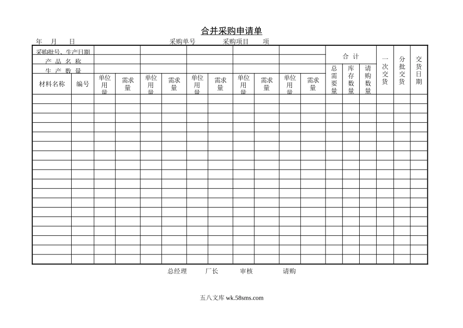 合并采购申请单.doc_第1页