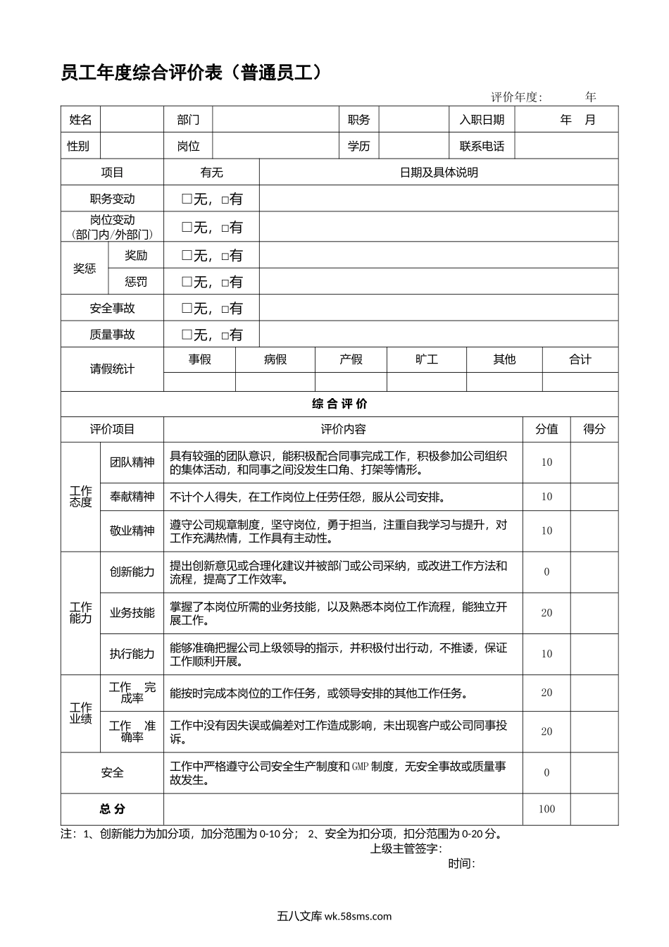 员工年度综合评价表.docx_第3页