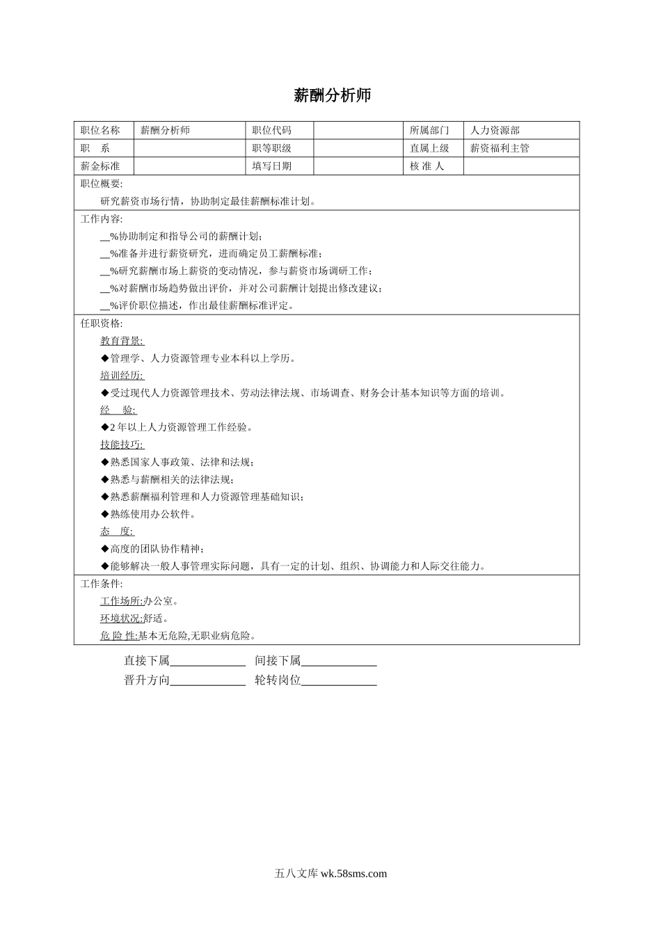 薪酬分析师.doc_第1页