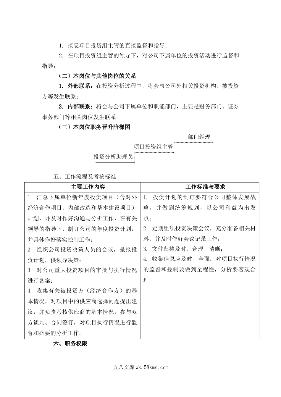 岗位说明书投资分析助理员.doc_第2页