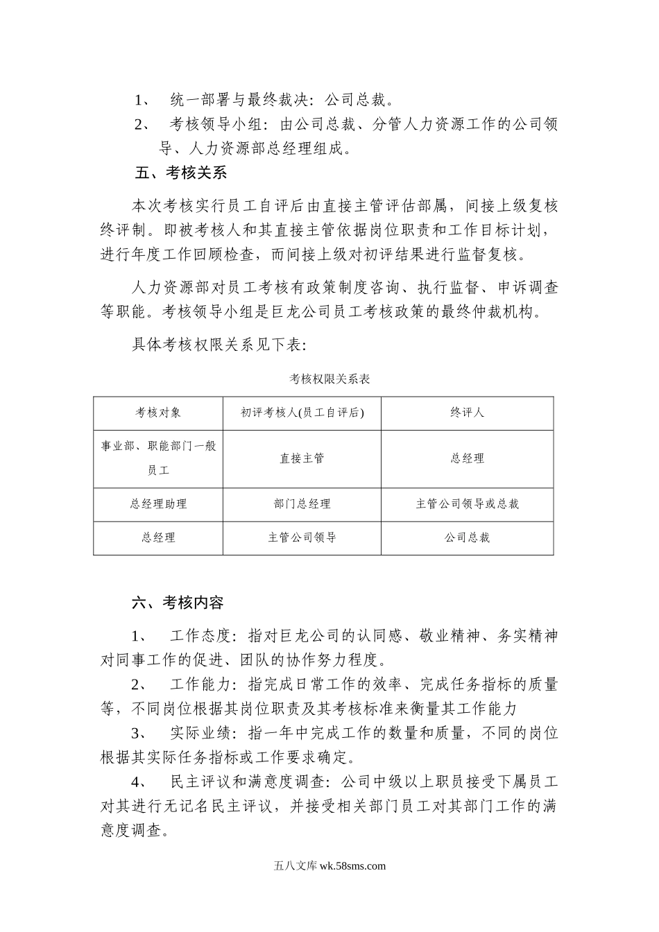 年度员工考核方案（考核工具、表格）.doc_第2页