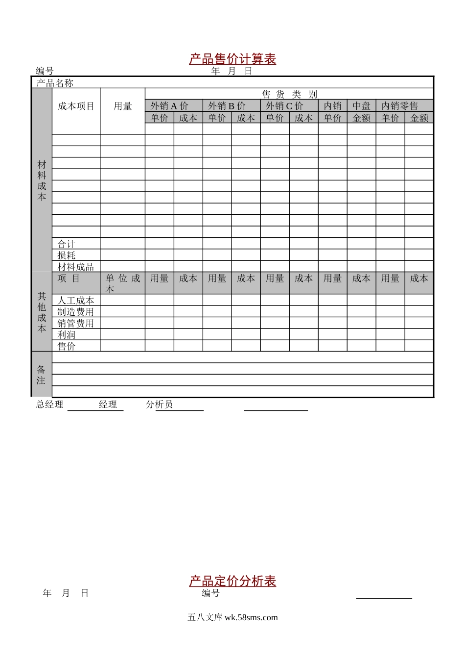 销售管理表格大全.doc_第2页