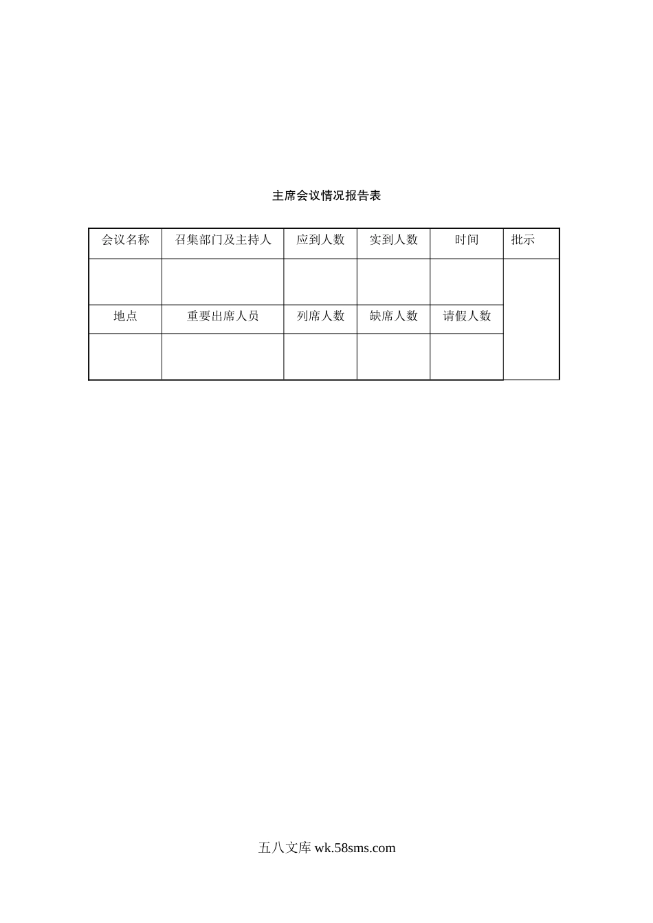 主席会议情况报告表.doc_第1页