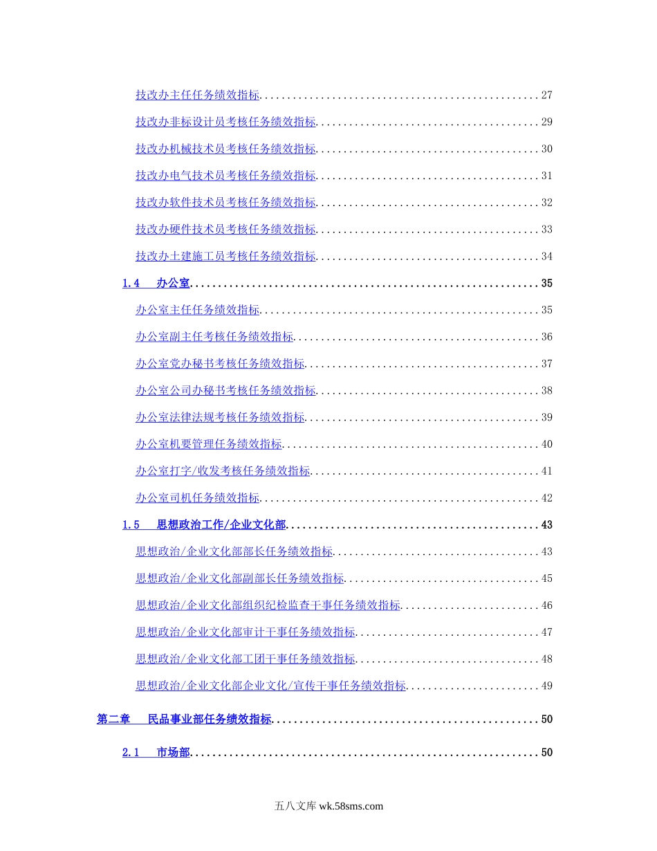 美的集团：数十个岗位任务绩效指标（124页）.doc_第3页