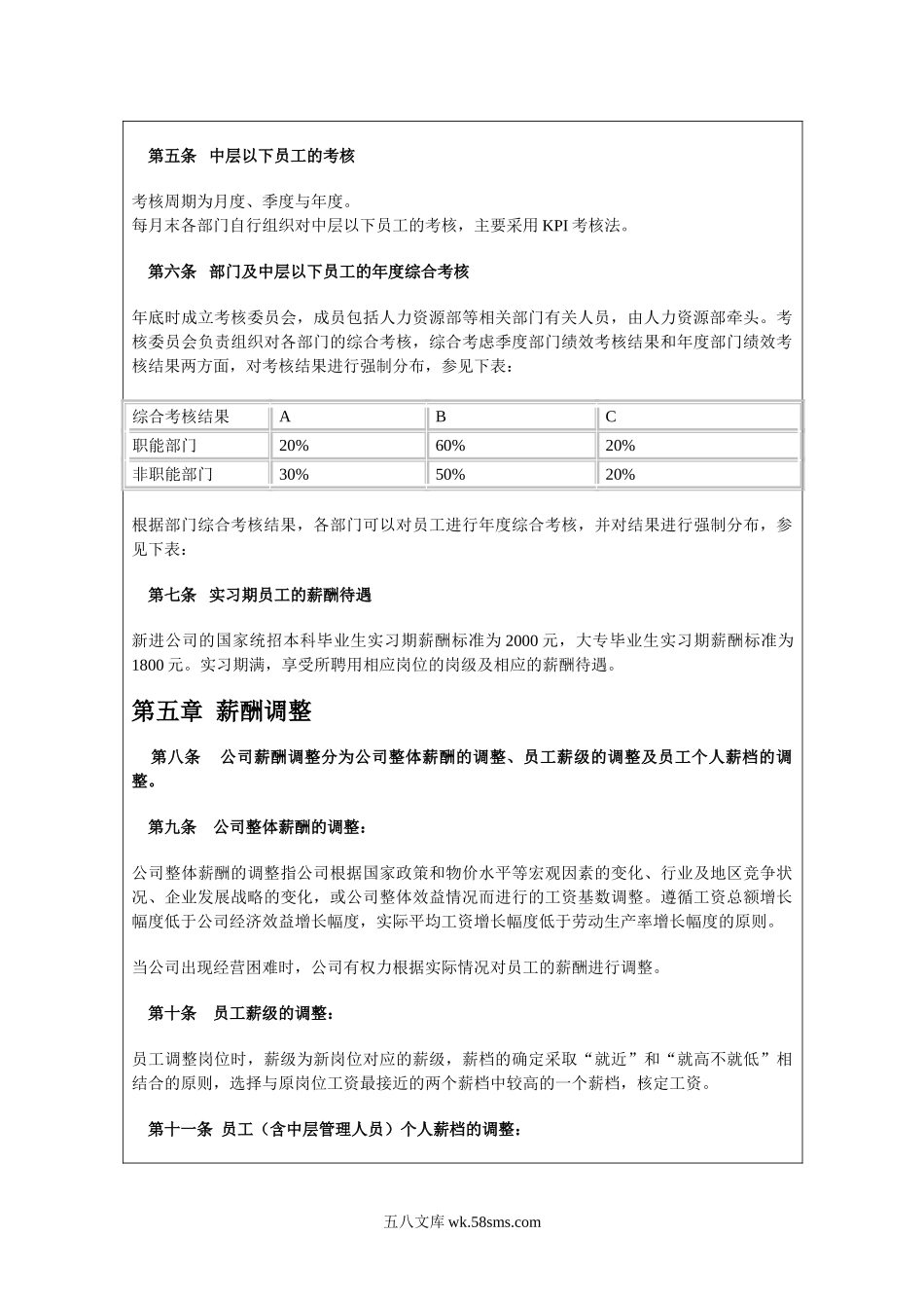 【教育行业】某机构各人员薪酬绩效管理制度.doc_第3页