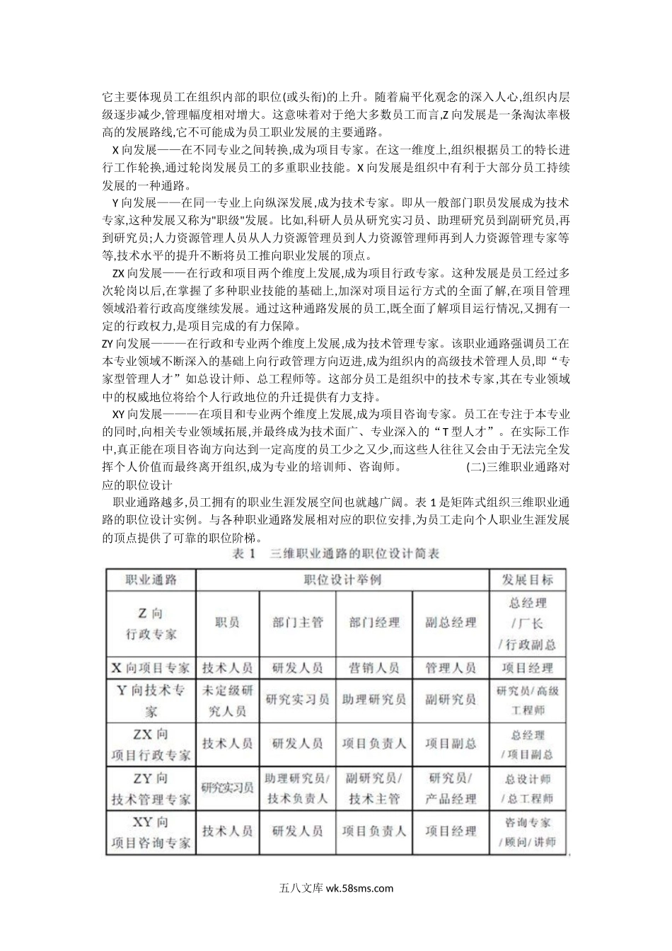 矩阵式组织的员工三维职业通路.docx_第2页