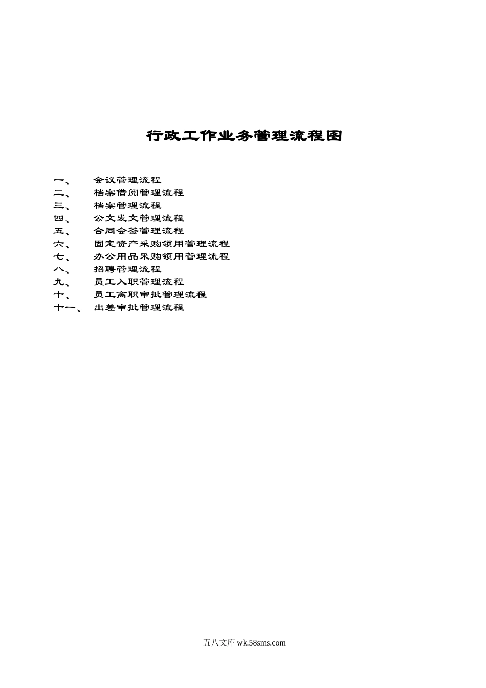 行政管理工作流程图.doc_第1页