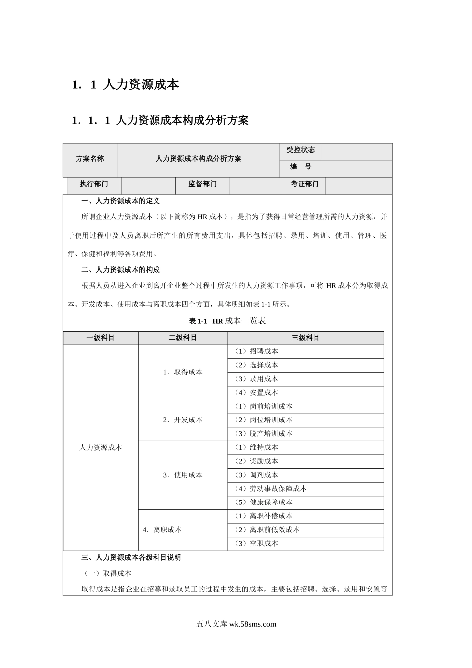 人力资源成本控制.doc_第1页