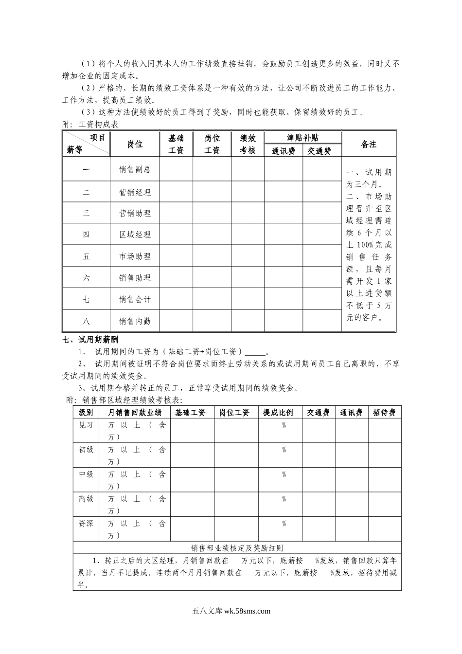 销售部薪资及绩效考核管理制度.docx_第3页