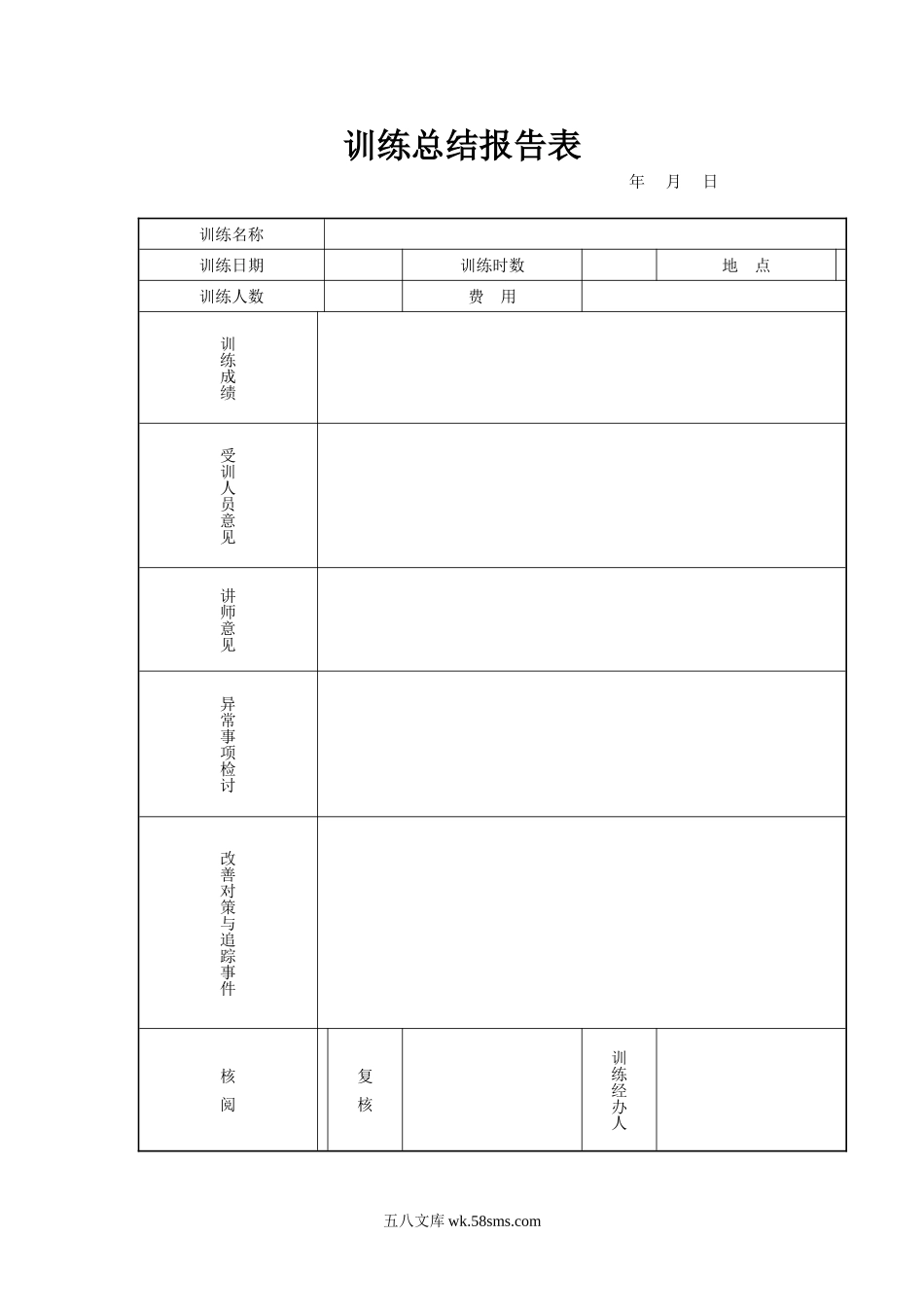 训练总结报告表.doc_第1页