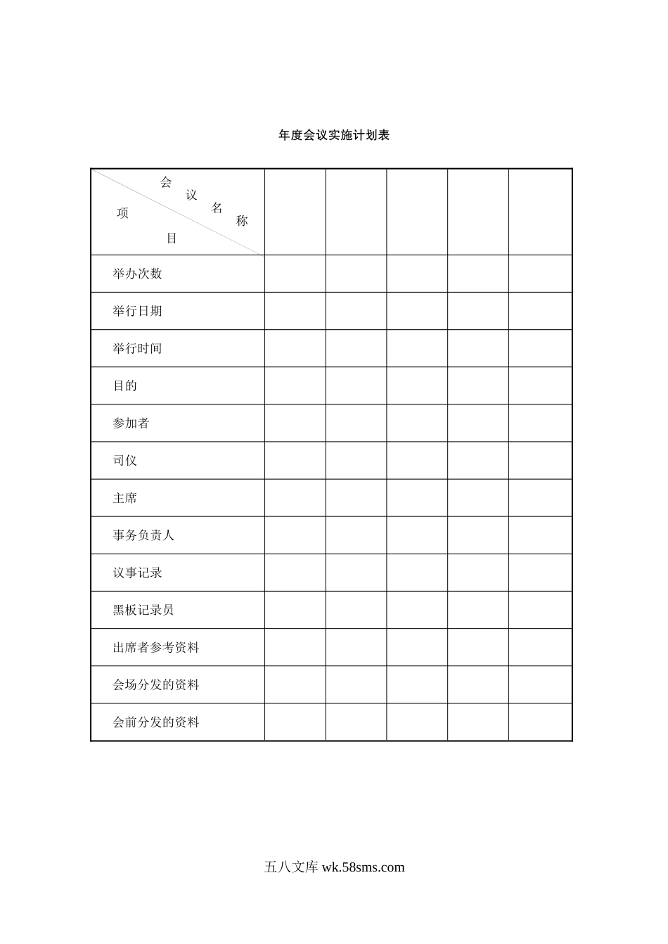 年度会议实施计划表.doc_第1页