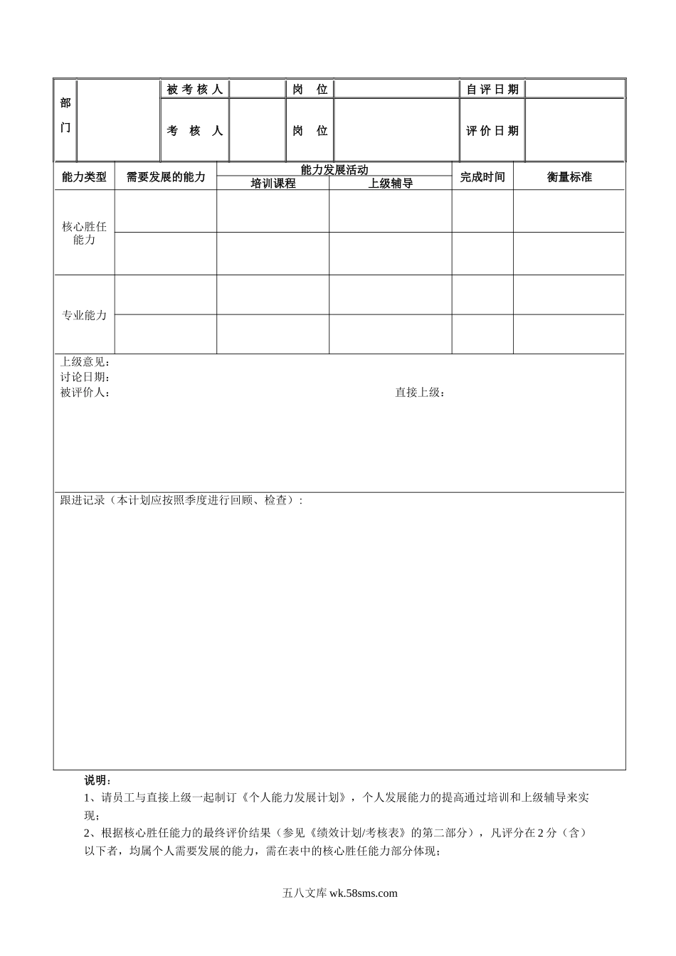 个人能力发展计划.docx_第1页