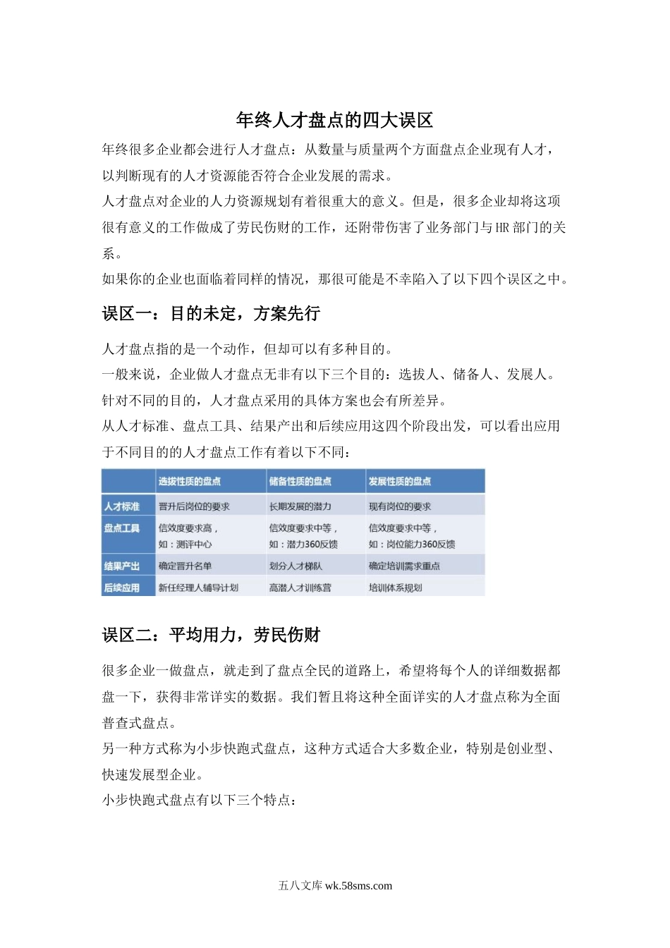 年终人才盘点的四大误区.docx_第1页