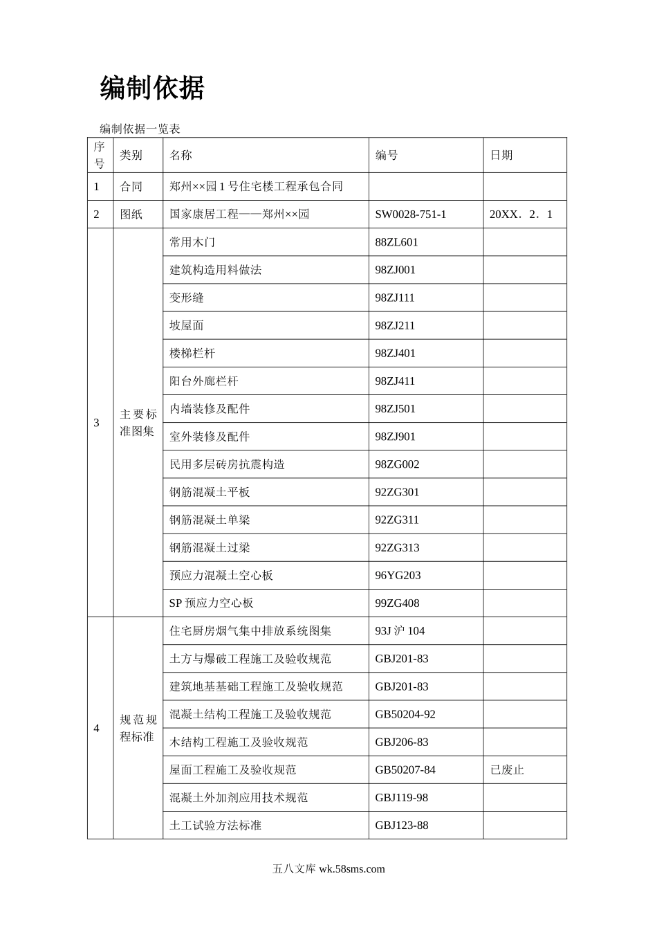 某小区号住宅楼工程.doc_第2页