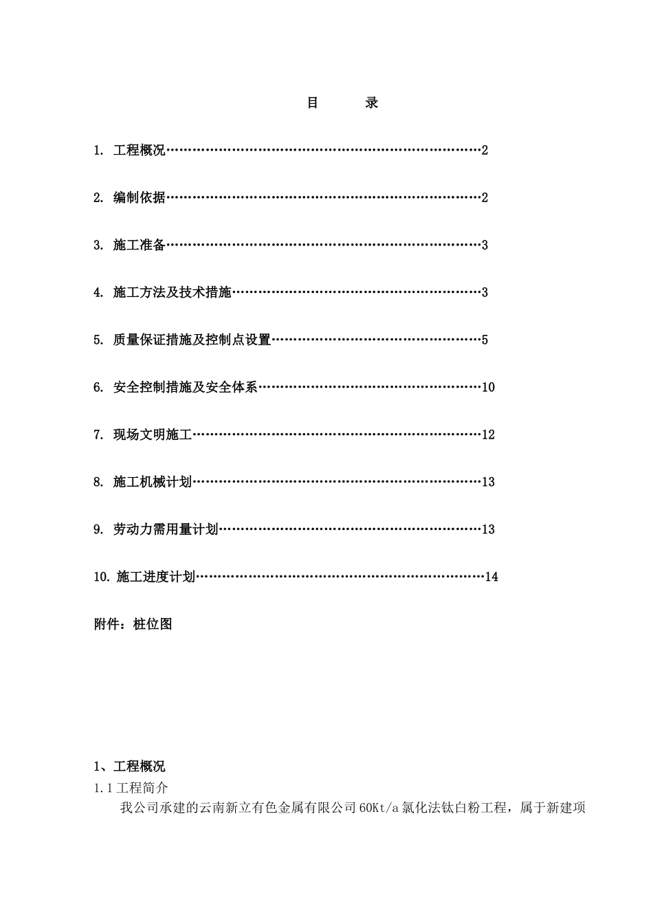 云南新立有色金属有限公司Kta氯化法钛白粉工程人工挖孔灌注桩施工方案.doc_第1页