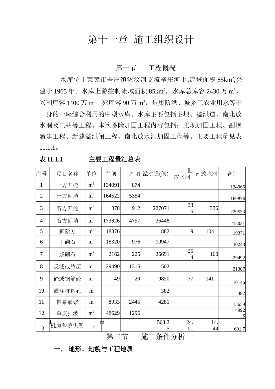 水库施工组织设计().doc_第1页