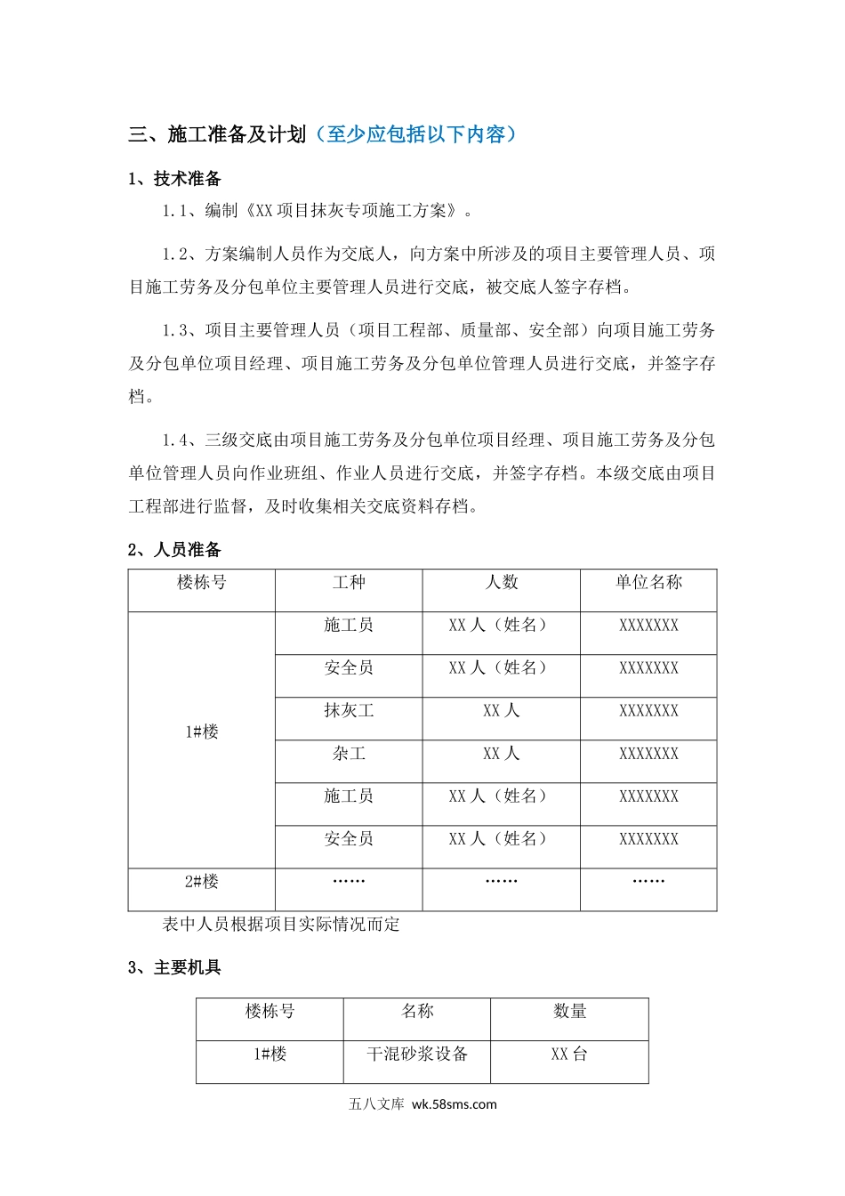 xx项目抹灰施工方案编制审批要点.docx_第2页