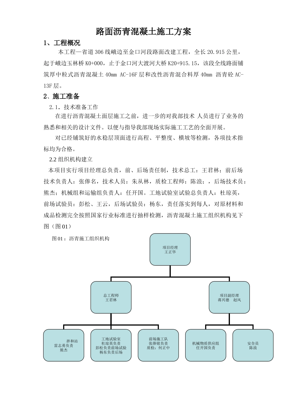 道路沥青砼施工组织设计.doc_第1页