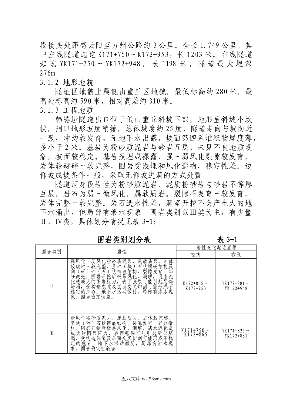 云阳至万州高速公路韩婆垭隧道施工组织设计.doc_第2页