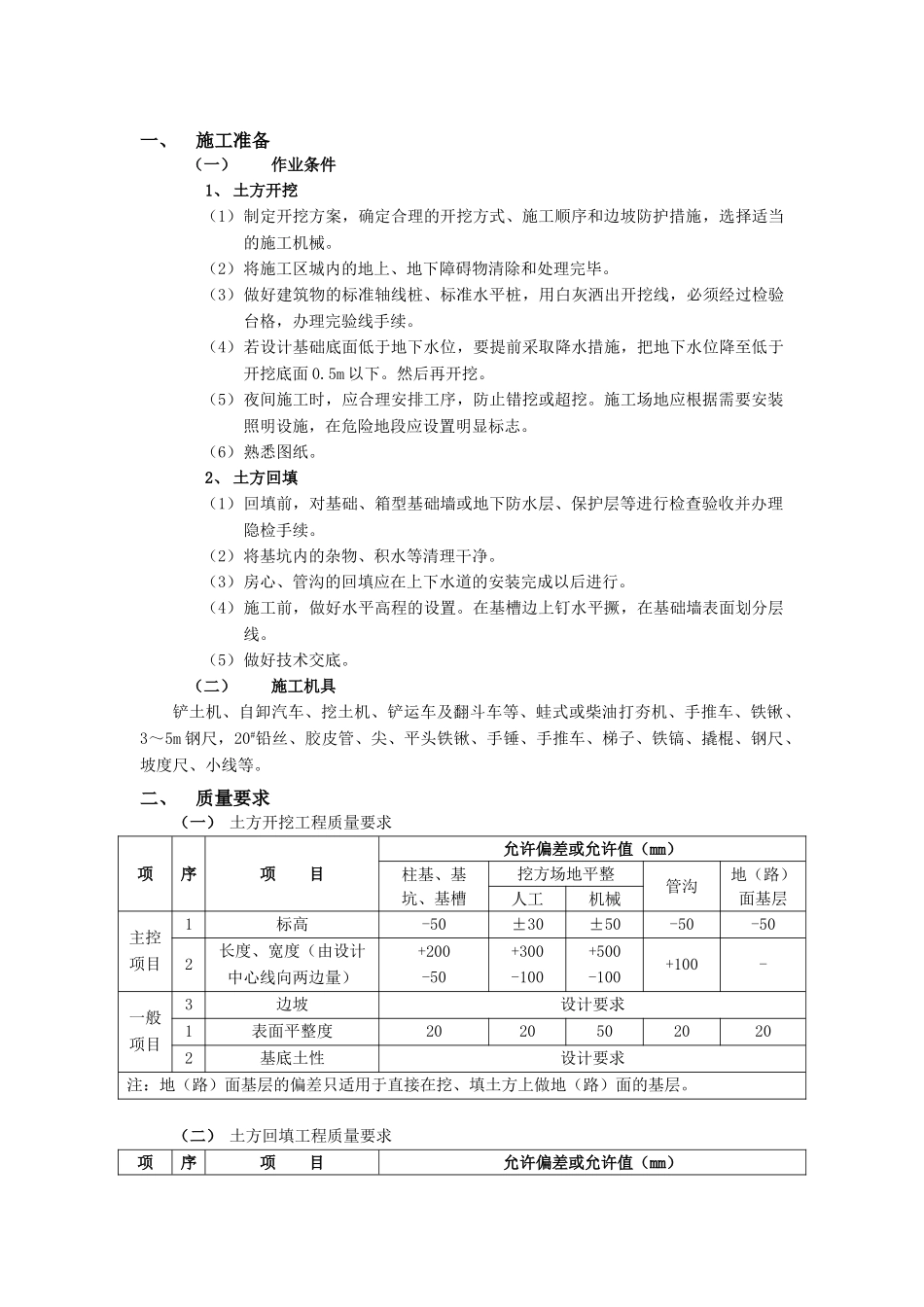 土方开挖和回填工程.doc_第1页