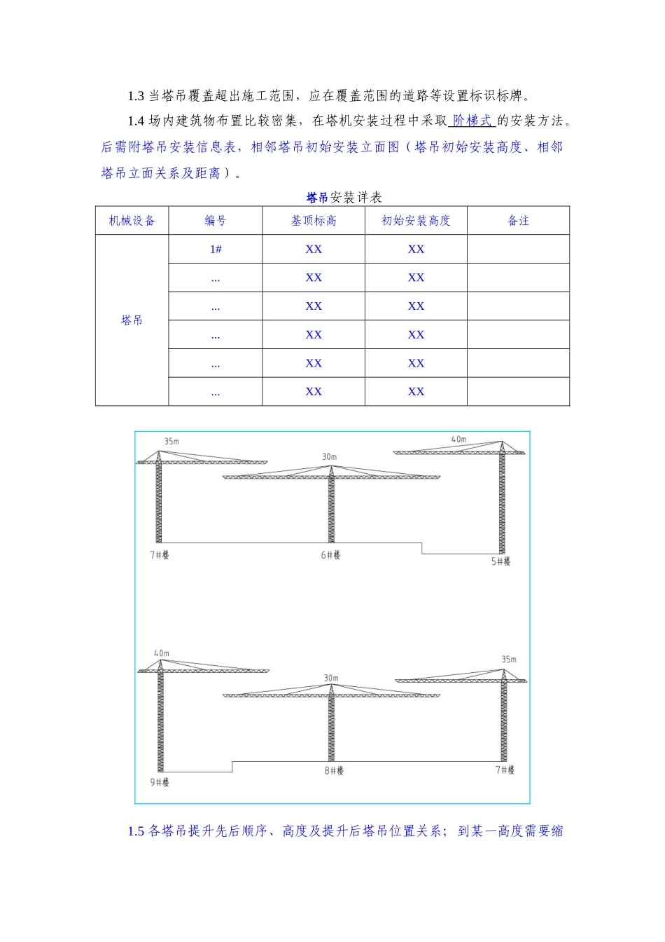 XX项目群塔作业防碰撞安全专项施工方案编制审核要点.doc_第3页