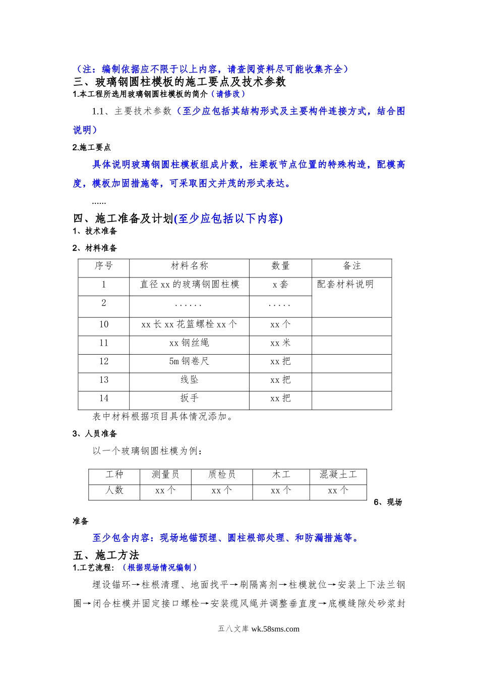 xx项目玻璃圆柱模板安全专项施工方案编制审核要点.doc_第2页