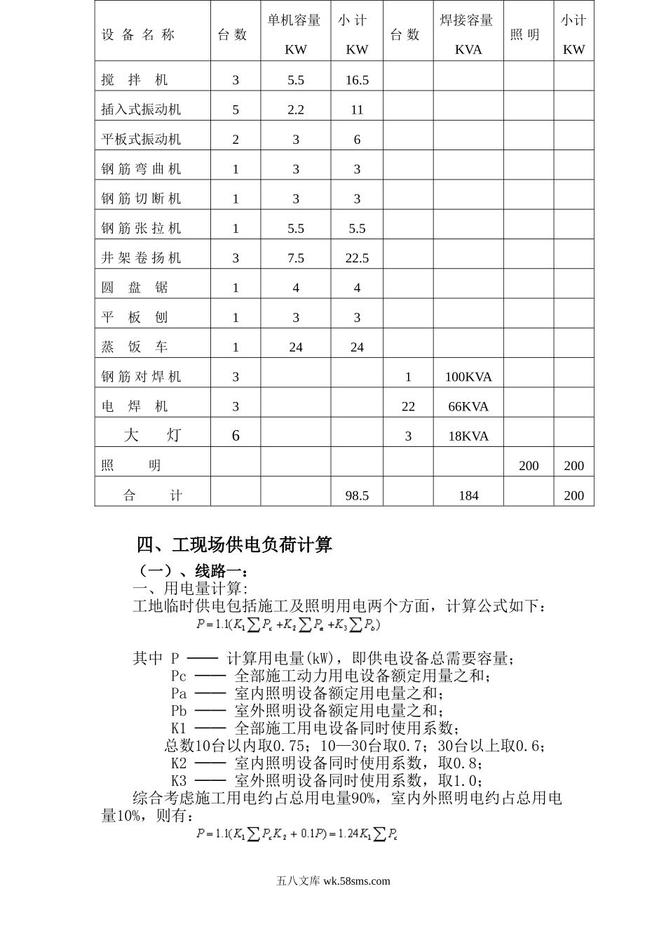 宁波尚野服饰有限公司厂区项目临时用电施工组织设计.doc_第2页