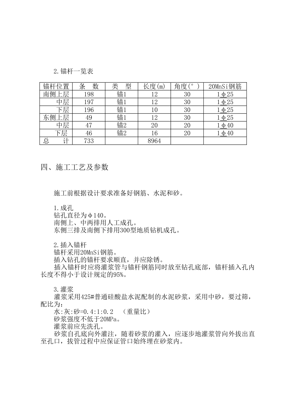 基坑支护锚杆工程施工方案计算书和结算.doc_第3页