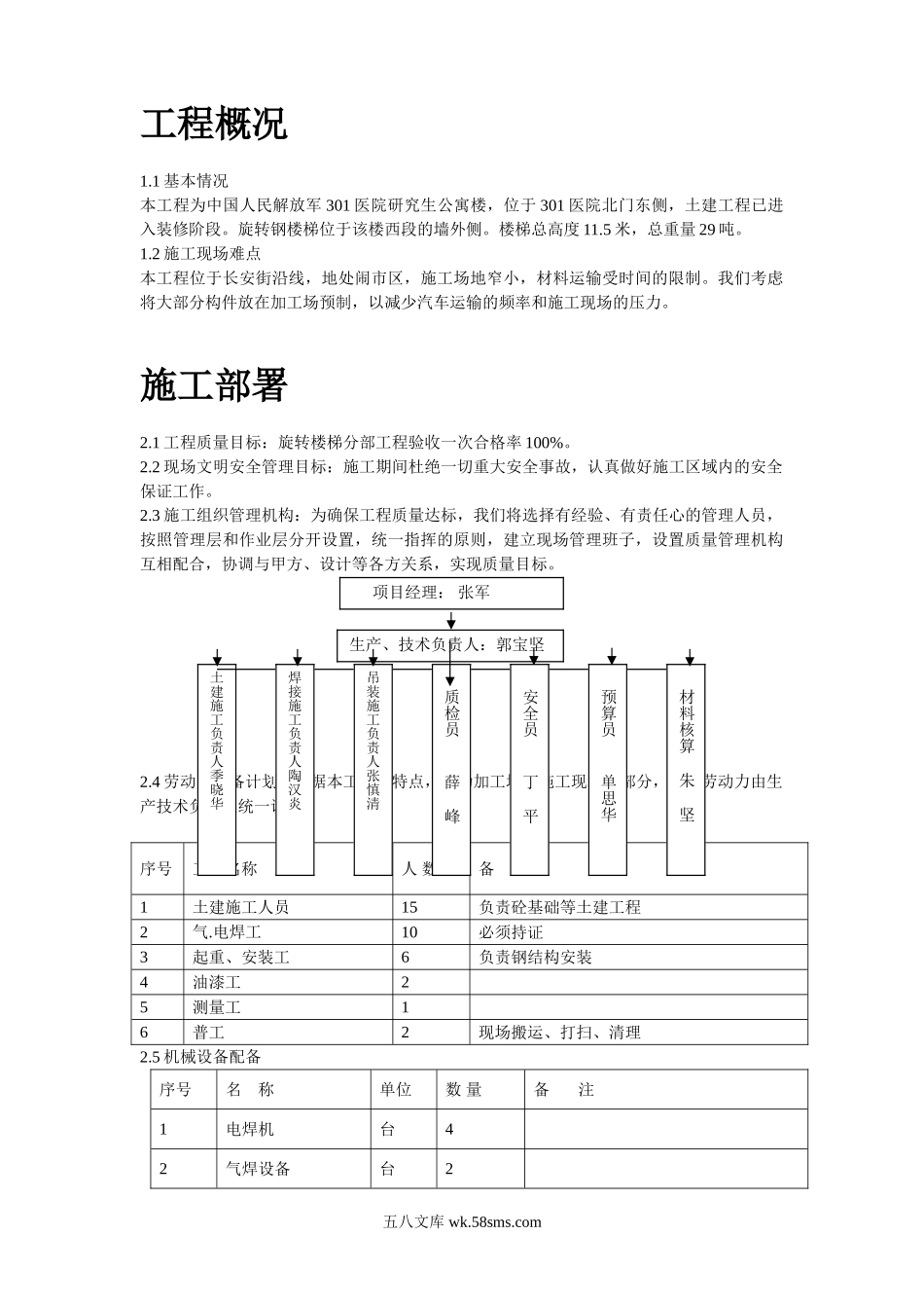 某医院旋转楼梯钢结构施工方案.doc_第2页