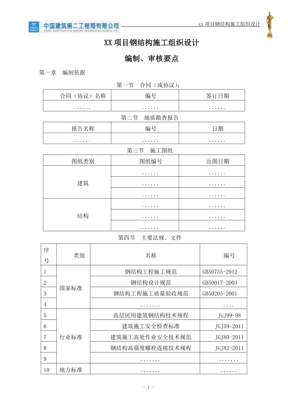 钢结构施工组织设计编制、审核要点.pdf_第1页