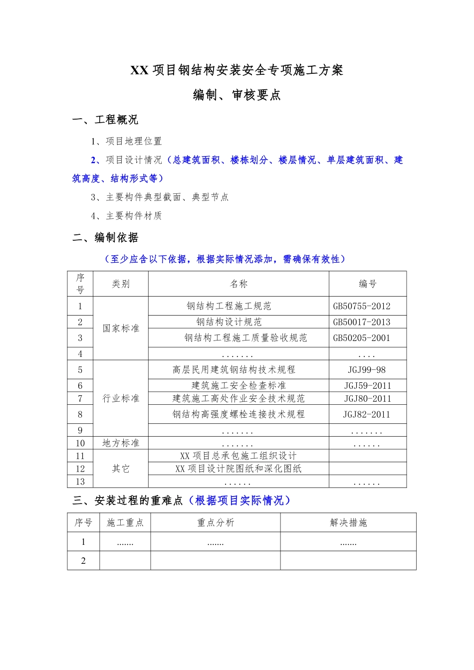 钢结构安装安全专项施工方案编制、审核要点.pdf_第1页