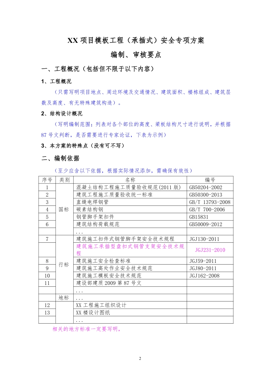 模板工程（承插式）安全专项施工方案编制、审核要点.pdf_第2页