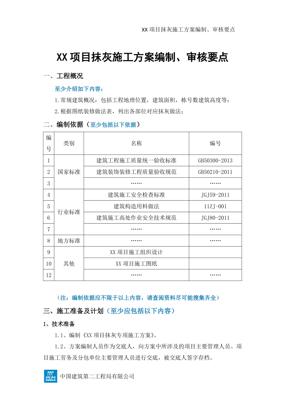 xx项目抹灰施工方案编制、审批要点.pdf_第1页