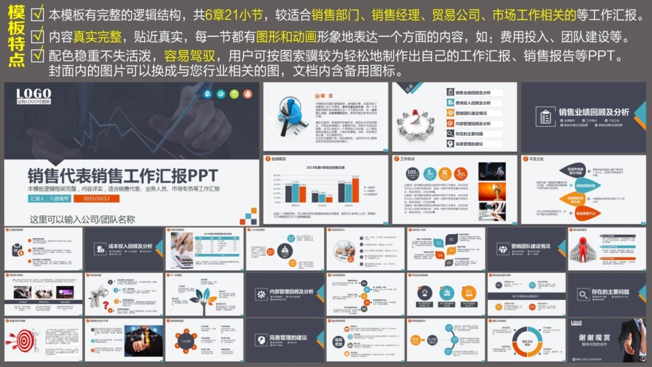 营销工作报告业务销售代表市场部总结汇报PPT.ppt_第2页