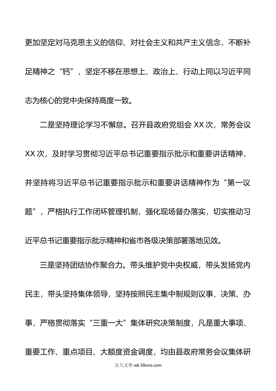 某县长  年度述德述职述廉报告.doc_第2页