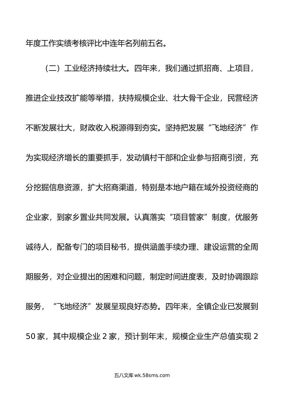 乡镇政府工作报告总结.doc_第3页