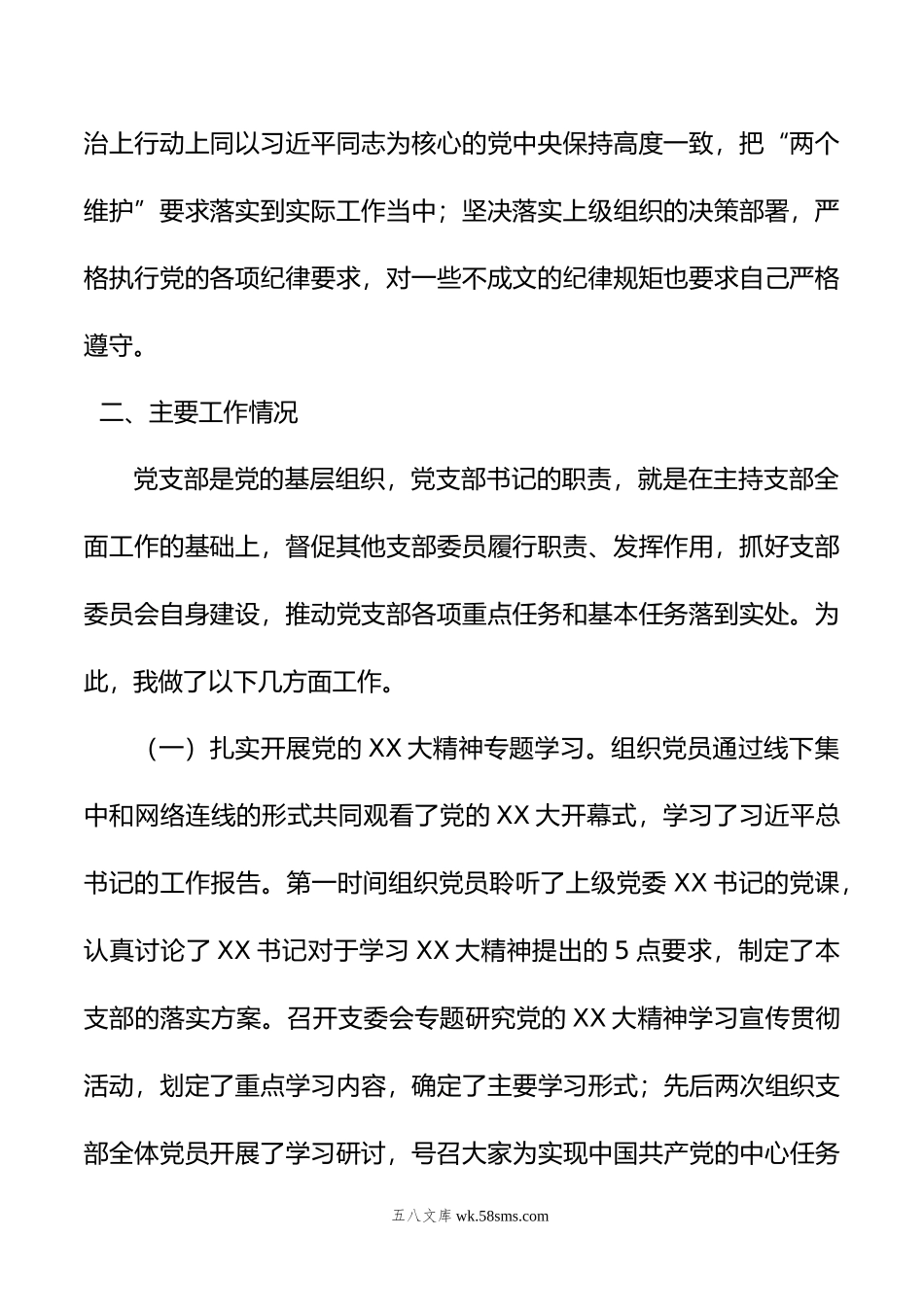 年党支部书记抓党建工作述职报告.docx_第2页